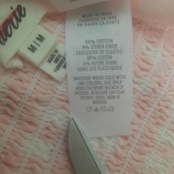 Aerie Gingham Cropped Tank Orange Size Medium - Picture 4 of 4